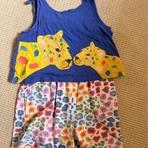 Mini Boden girls short romper